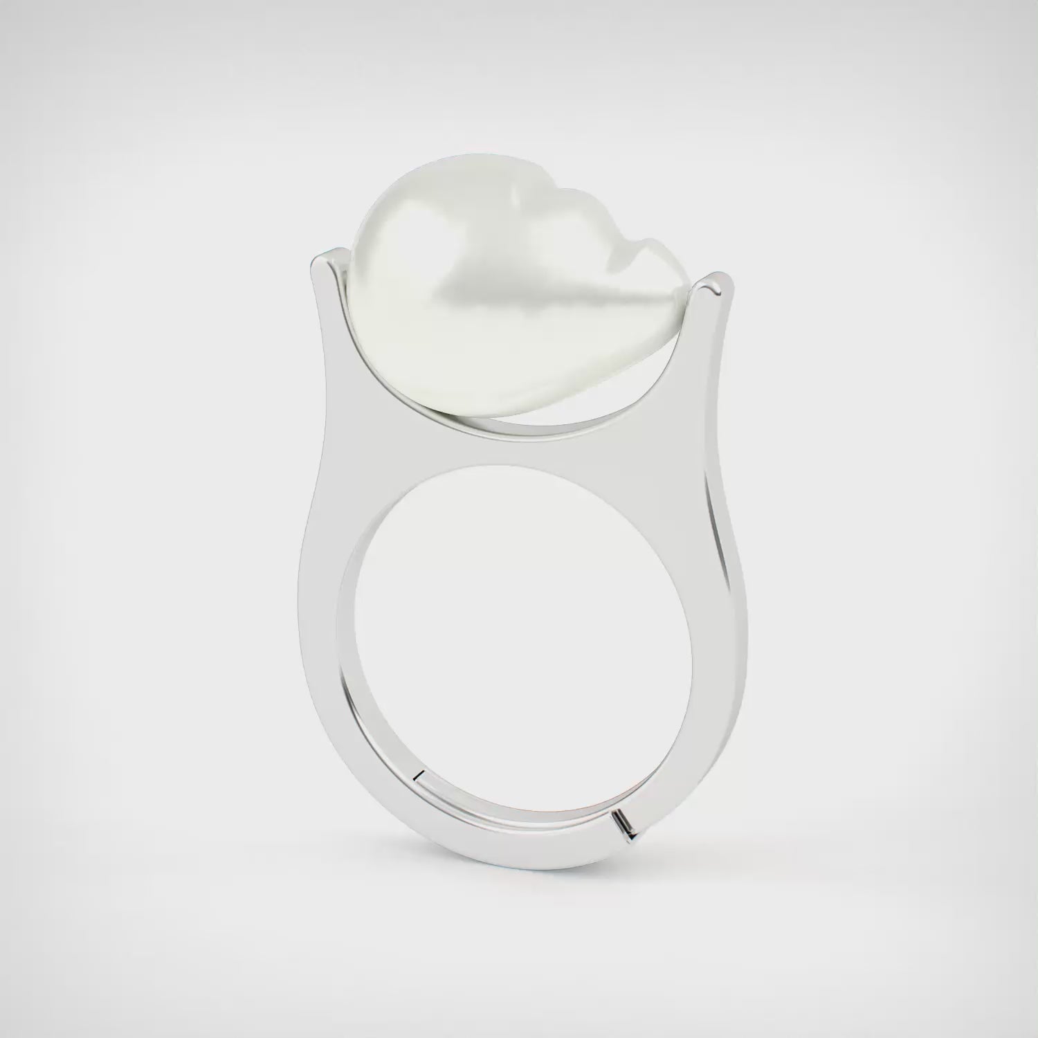 Classic Baroque Pearl moving Ring