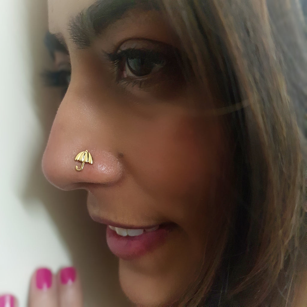 Umbrella Nose Pin