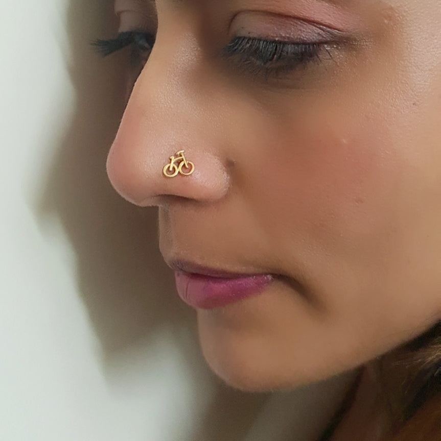 Bicycle Nose Pin