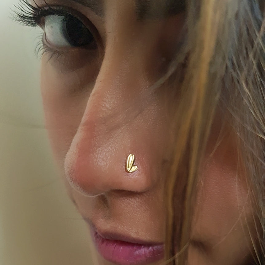 Cactus 925 Silver Nose Pin - Prickly Love Quirky Nosepin