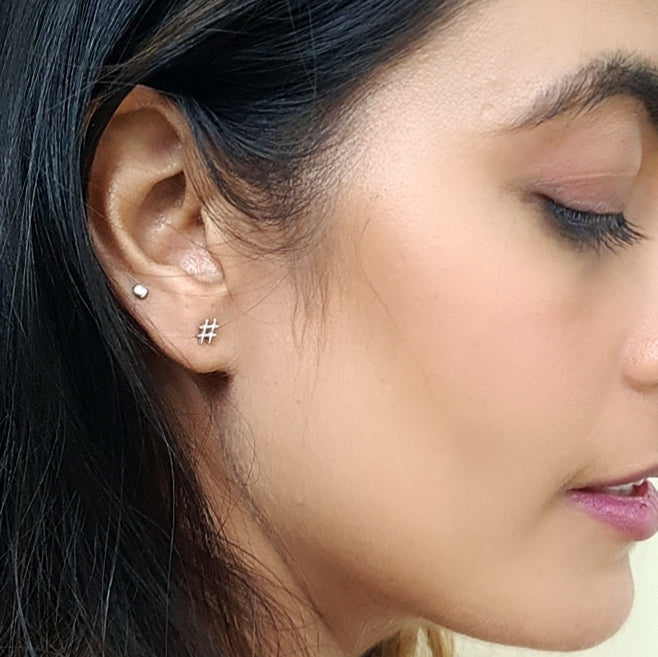 The Hashtagged Earrings